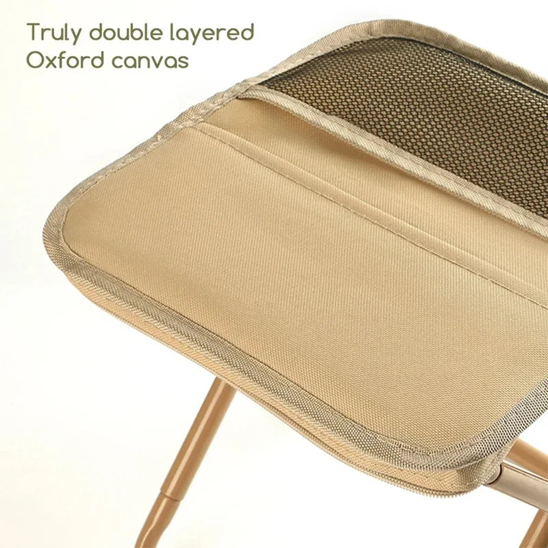 2 in 1 Folding Stool for Outdoor Chairs and Storage | Leisure, Camping, Hiking Fishing Trips Shoulder Bag Style Portable Stool